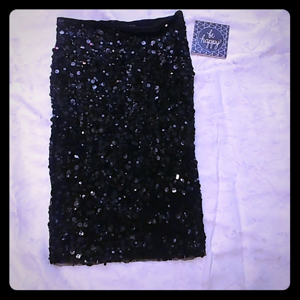 Sequins Straight Skirt